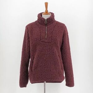 NWOT Thread & Supply Sherpa quarter Zip Size Small